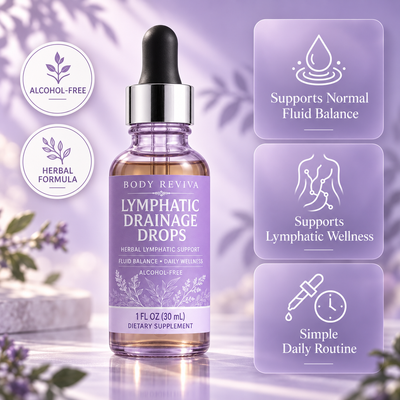 Herbal Drainant Lymphatique Drops for Adults – Lymphatic Support & Fluid Balance for Everyday Wellness